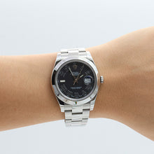 Carica l'immagine nel visualizzatore di Gallery, Rolex Datejust 41 ref. 116300 Black Roman Dial - Oyster Bracelet - Full Set
