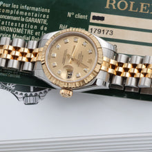 Bild in Galerie-Viewer laden, Rolex Datejust ref. 179173 Champagne Diamonds Dial Jubilee Bracelet - Full set
