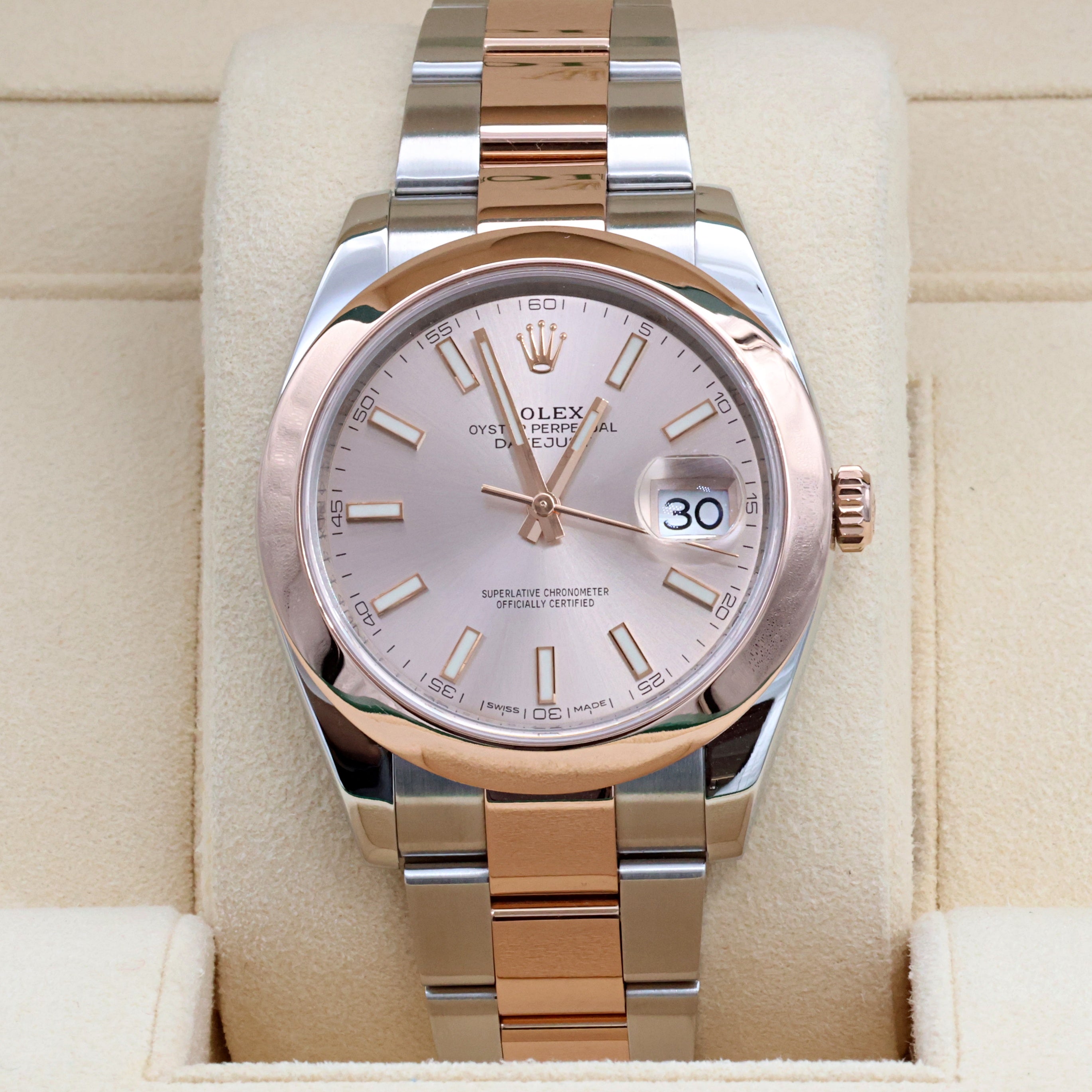 Rolex Datejust ref. 126301 Sundust Dial Oyster bracelet - Full Set