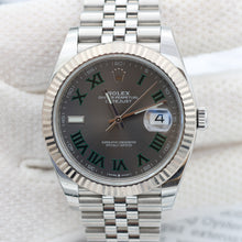 Bild in Galerie-Viewer laden, Rolex Datejust ref. 126334 Wimbledon-Zifferblatt-Jubiläumsarmband – komplettes Set

