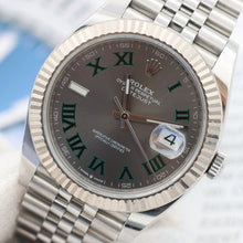Bild in Galerie-Viewer laden, Rolex Datejust ref. 126334 Wimbledon-Zifferblatt-Jubiläumsarmband – komplettes Set
