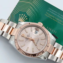 Indlæs billede til gallerivisning Rolex Datejust ref. 126331 Sundust Dial - Full set
