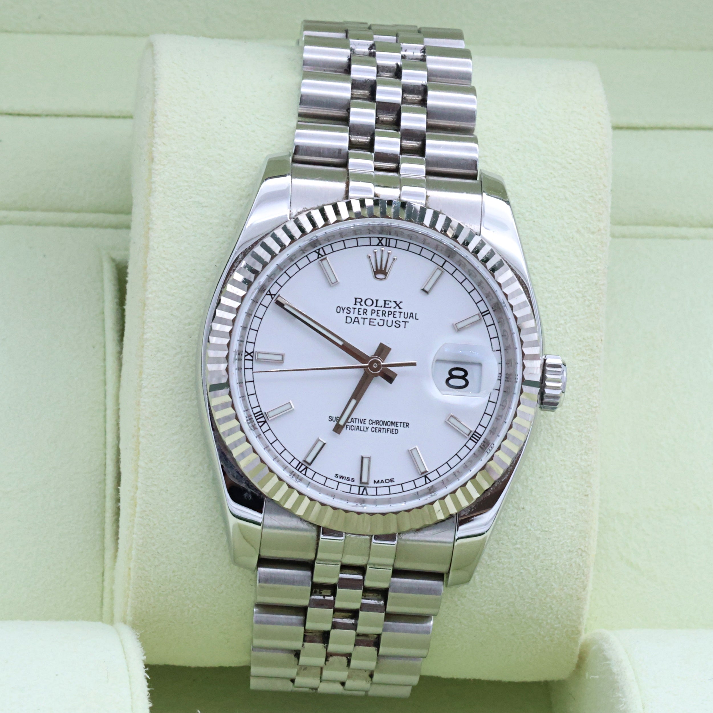 Rolex Datejust ref. 116234 White Dial - Jubilee - Full Set