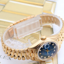 Charger l'image dans la galerie, Rolex Lady Datejust ref. 69178 Blue Degradee Diamonds Dial
