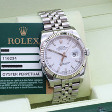 Carica l'immagine nel visualizzatore di Gallery, Rolex Datejust ref. 116234 White Dial - Jubilee - Full Set
