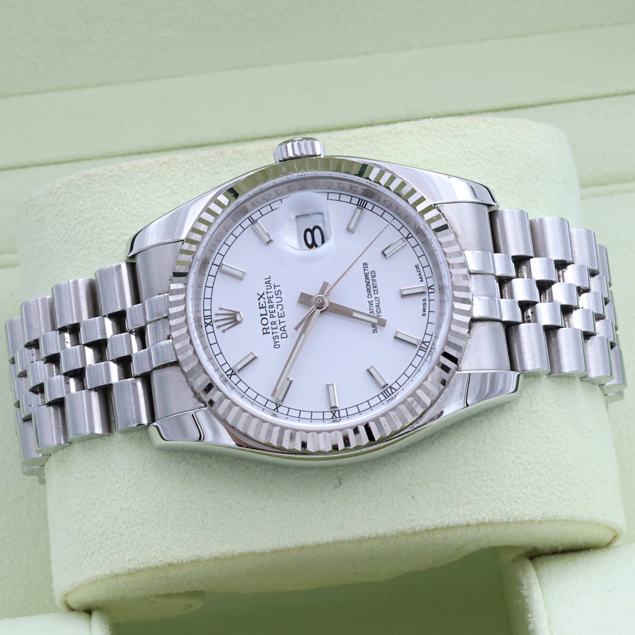 Buy Watch Rolex Datejust ref. 116234 White Dial - Full Set