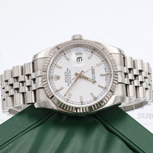 Carica l'immagine nel visualizzatore di Gallery, Rolex Datejust ref. 116234 White Dial - Jubilee - Full Set
