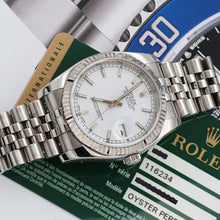 Carica l'immagine nel visualizzatore di Gallery, Rolex Datejust ref. 116234 White Dial - Jubilee - Full Set

