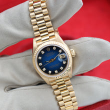 Charger l'image dans la galerie, Rolex Lady Datejust ref. 69178 Blue Degradee Diamonds Dial
