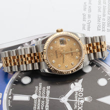Załaduj obraz do przeglądarki galerii, Rolex Datejust ref. 116233 Computer Champagne Diamonds Dial - Full Set
