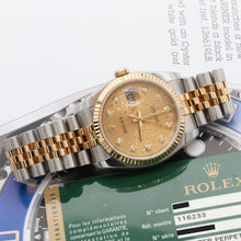 Załaduj obraz do przeglądarki galerii, Rolex Datejust ref. 116233 Computer Champagne Diamonds Dial - Full Set
