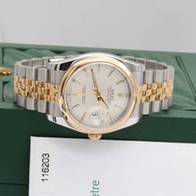 Indlæs billede til gallerivisning Rolex Datejust ref. 116203 Silver Dial Jubilee - Full Set
