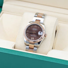 Załaduj obraz do przeglądarki galerii, Rolex Datejust 31 ref. 278271 - Chocolate Diamond Roman Dial - Oyster Bracelet Full Set
