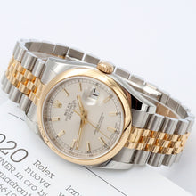 Indlæs billede til gallerivisning Rolex Datejust ref. 116203 Silver Dial Jubilee - Full Set

