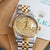Rolex Datejust 36 ref. ref. 16233G Champagne Small Diamonds dial - Full set