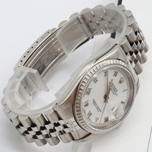Load image into Gallery viewer, Rolex Datejust ref. 16220 White Roman (Small) Dial - Jubilee Bracelet

