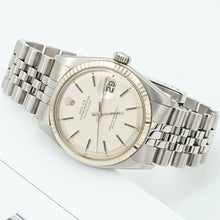 Indlæs billede til gallerivisning Rolex Datejust ref. 1601 - White Gold Bezel - Silver dial (VI) - Full Set
