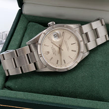 Indlæs billede til gallerivisning Rolex Date ref. 15210 - Silver Dial - Oyster Bracelet
