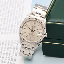 Indlæs billede til gallerivisning Rolex Date ref. 15210 - Silver Dial - Oyster Bracelet

