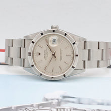Indlæs billede til gallerivisning Rolex Date ref. 15210 - Silver Dial - Oyster Bracelet
