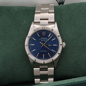 Rolex Air-King ref. 14010 Blue dial - Full Set