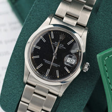 Załaduj obraz do przeglądarki galerii, Rolex Date ref. 15000 Black Dial- Quickset Date - Oyster Bracelet
