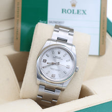 Load image into Gallery viewer, Rolex Oyster Perpetual ref. 114200 Dial Silver 3-6-9 - Full Set
