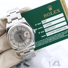 Carica l'immagine nel visualizzatore di Gallery, Rolex Datejust ref. 116200 Tuxedo Dial - Oyster - Full Set
