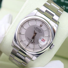 Charger l'image dans la galerie, ON SALE: Rolex Datejust ref. 116200 Silver / Dark Silver (Tuxedo) Dial - Oyster Bracelet - Full Set
