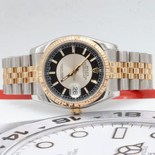 Bild in Galerie-Viewer laden, Rolex Datejust ref. 116233 Silver "Tuxedo" Dial - Jubilee
