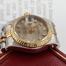 Carica l'immagine nel visualizzatore di Gallery, Rolex Datejust Lady ref. 69173 Steel/Gold - Grey Millennary Diamonds Dial - Jubilee
