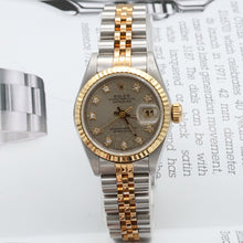 Carica l'immagine nel visualizzatore di Gallery, Rolex Datejust Lady ref. 69173 Steel/Gold - Grey Millennary Diamonds Dial - Jubilee
