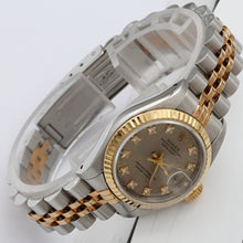 Carica l'immagine nel visualizzatore di Gallery, Rolex Datejust Lady ref. 69173 Steel/Gold - Grey Millennary Diamonds Dial - Jubilee
