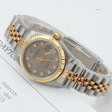 Carica l'immagine nel visualizzatore di Gallery, Rolex Datejust Lady ref. 69173 Steel/Gold - Grey Millennary Diamonds Dial - Jubilee
