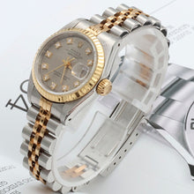 Carica l'immagine nel visualizzatore di Gallery, Rolex Datejust Lady ref. 69173 Steel/Gold - Grey Millennary Diamonds Dial - Jubilee
