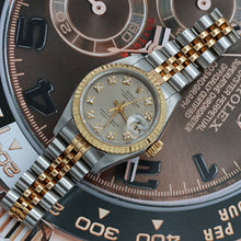 Carica l'immagine nel visualizzatore di Gallery, Rolex Datejust Lady ref. 69173 Steel/Gold - Grey Millennary Diamonds Dial - Jubilee
