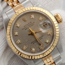 Carica l'immagine nel visualizzatore di Gallery, Rolex Datejust Lady ref. 69173 Steel/Gold - Grey Millennary Diamonds Dial - Jubilee

