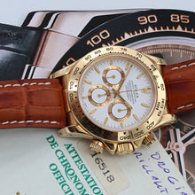 Carregar imagem no visualizador da galeria, Rolex Daytona ref. 16518 - White Dial - Full Set
