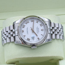 Cargar imagen en el visor de la galería, Rolex Datejust ref. 116234 White Roman Dial - Jubilee - Full Set

