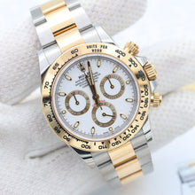 Cargar imagen en el visor de la galería, Rolex Daytona ref. 116503 steel/gold - White dial w/golden subs - Full Set
