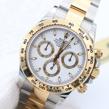 Cargar imagen en el visor de la galería, Rolex Daytona ref. 116503 steel/gold - White dial w/golden subs - Full Set
