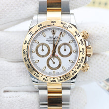 Cargar imagen en el visor de la galería, Rolex Daytona ref. 116503 steel/gold - White dial w/golden subs - Full Set
