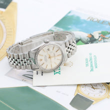Cargar imagen en el visor de la galería, Rolex Datejust ref. 16030 Silver Dial with Golden indexes- Jubilee - Full Set
