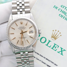 Cargar imagen en el visor de la galería, Rolex Datejust ref. 16030 Silver Dial with Golden indexes- Jubilee - Full Set
