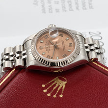 Carica l'immagine nel visualizzatore di Gallery, Rolex Lady-Datejust ref. 79174 - Salmon Arabic Dial - Jubilee bracelet
