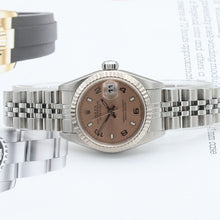Carica l'immagine nel visualizzatore di Gallery, Rolex Lady-Datejust ref. 79174 - Salmon Arabic Dial - Jubilee bracelet
