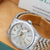 Rolex Datejust ref. 16030 Silver Dial with Golden indexes- Jubilee - Full Set