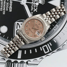 Carica l'immagine nel visualizzatore di Gallery, Rolex Lady-Datejust ref. 79174 - Salmon Arabic Dial - Jubilee bracelet
