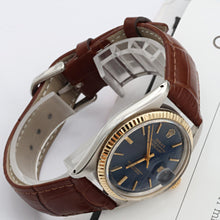 Load image into Gallery viewer, Rolex Datejust ref. 1601 - Blue Dial v2 - Leather strap
