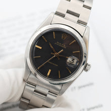 Cargar imagen en el visor de la galería, Rolex Precision Date ref. 6694 Black Dial (Golden Indexes) - Oyster Bracelet
